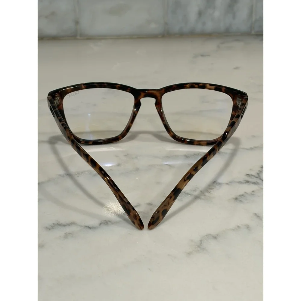Quay Australia Hardwire Tortoise Blue Light Blocking Glasses Square Frames
